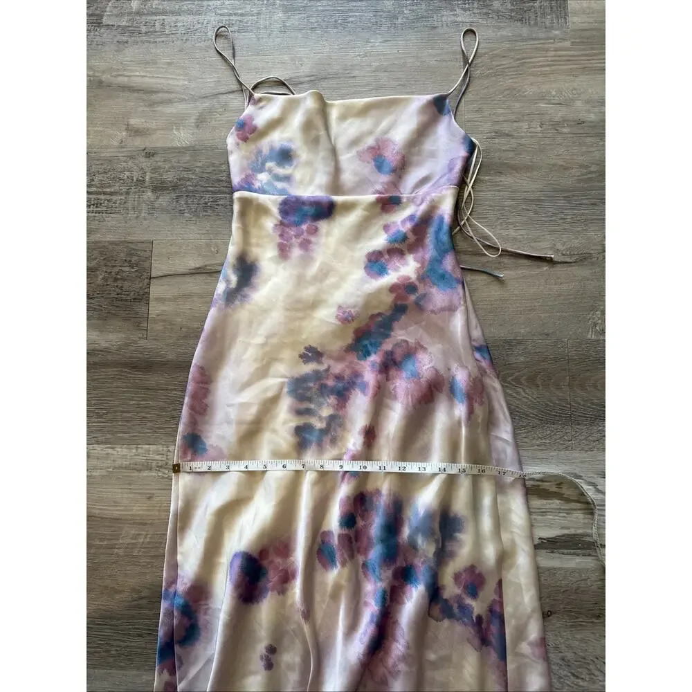 ZARA NEW WOMAN STRAPPY LONG SATIN DRESS WITH OPEN BACK Size XS - Picture 7 of 7
